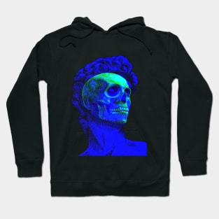 David Skull Interactive Yellow&Blue Filter T-Shirt By Red&Blue Hoodie